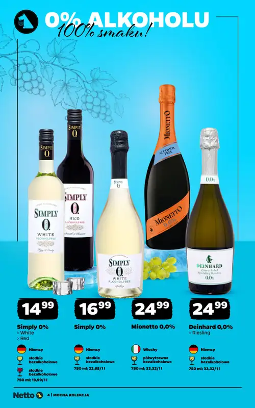 Netto - gazetka promocyjna Mocna Kolekcja - Wina  do soboty 12.09 - strona 4