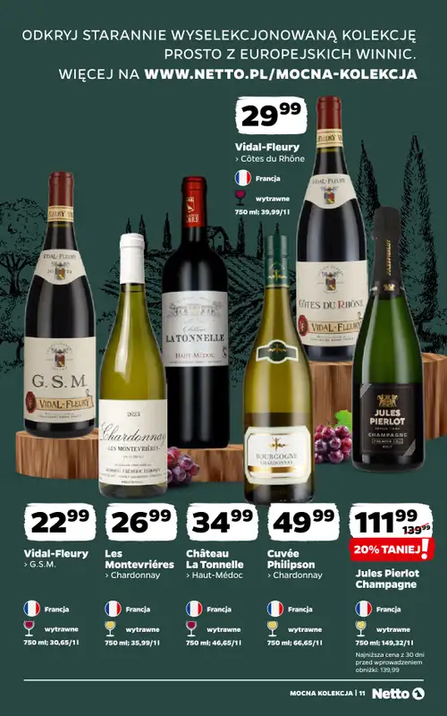 Netto - gazetka promocyjna Mocna Kolekcja - Wina  do soboty 12.09 - strona 11