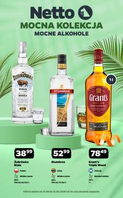 Netto - gazetka promocyjna Mocna Kolekcja - Alkohole Mocne  do soboty 12.09