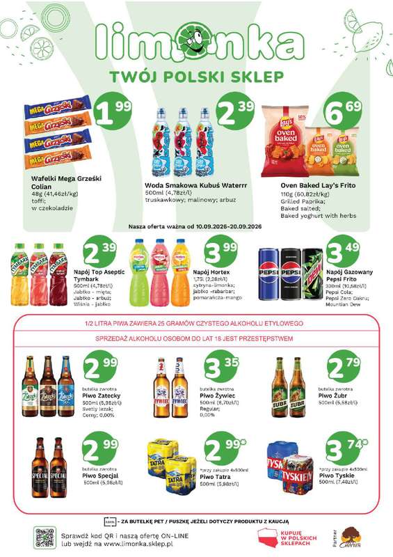 Limonka - gazetka promocyjna Plakaty promocyjne od czwartku 10.09 do niedzieli 20.09 - strona 2