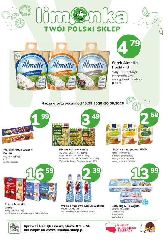 Limonka - gazetka promocyjna Gazetka od czwartku 10.09 do niedzieli 20.09