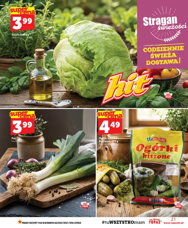 TOPAZ - gazetka promocyjna Gazetka od czwartku 03.09 do środy 09.09 - strona 21