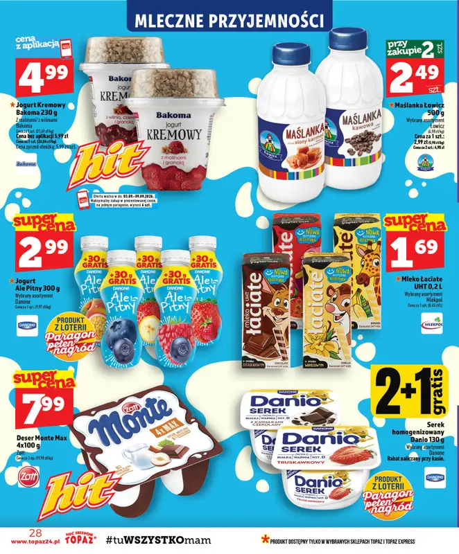 TOPAZ - gazetka promocyjna Gazetka od czwartku 03.09 do środy 09.09 - strona 28