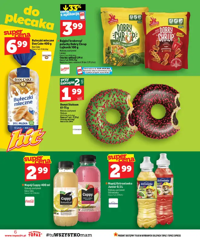 TOPAZ - gazetka promocyjna Gazetka od czwartku 03.09 do środy 09.09 - strona 6