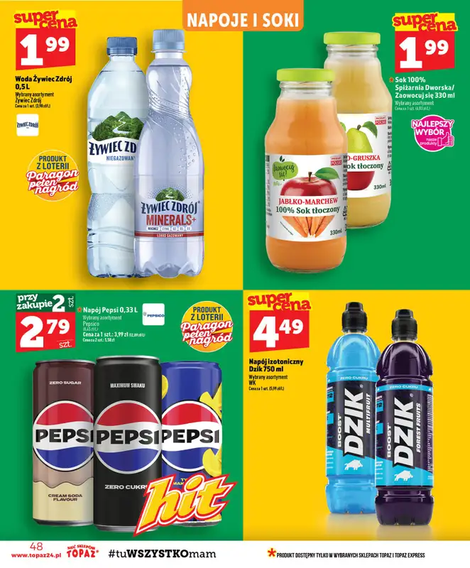 TOPAZ - gazetka promocyjna Gazetka od czwartku 03.09 do środy 09.09 - strona 48