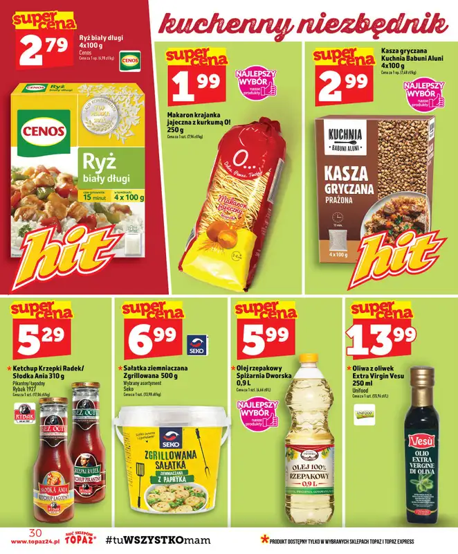 TOPAZ - gazetka promocyjna Gazetka od czwartku 03.09 do środy 09.09 - strona 30