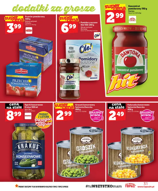 TOPAZ - gazetka promocyjna Gazetka od czwartku 03.09 do środy 09.09 - strona 31