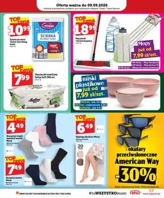 TOPAZ - gazetka promocyjna Gazetka od czwartku 03.09 do środy 09.09 - strona 57