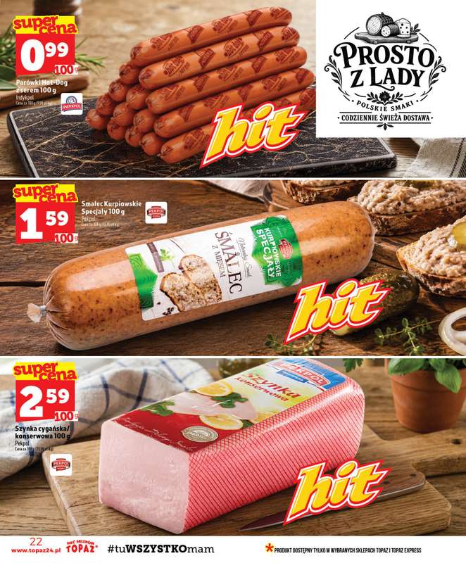 TOPAZ - gazetka promocyjna Gazetka od czwartku 03.09 do środy 09.09 - strona 22
