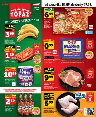 TOPAZ - gazetka promocyjna Gazetka od czwartku 03.09 do środy 09.09