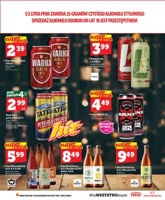 TOPAZ - gazetka promocyjna Gazetka od czwartku 03.09 do środy 09.09 - strona 45