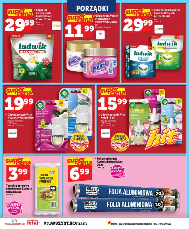 TOPAZ - gazetka promocyjna Gazetka od czwartku 03.09 do środy 09.09 - strona 54