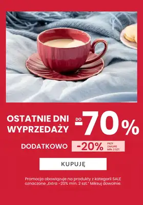Homla - gazetka promocyjna Dodatkowe -20% przy zakupie 2 szt. od piątku 28.08 do niedzieli 30.08