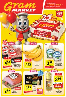 Gram Market - gazetka promocyjna Gazetka od środy 02.09 do wtorku 08.09