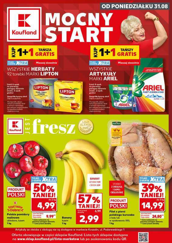 Kaufland - gazetka promocyjna Mocny Start od poniedziałku 31.08 do środy 02.09