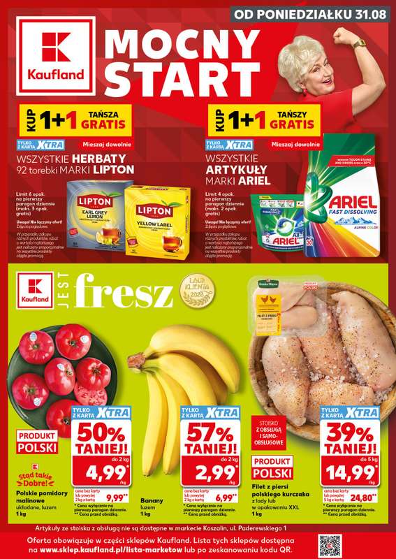 Kaufland - gazetka promocyjna Mocny Start od poniedziałku 31.08 do środy 02.09