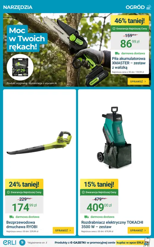 ERLI - gazetka promocyjna Gazetka  do niedzieli 06.09 - strona 9