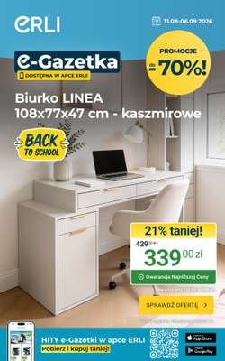 ERLI - gazetka promocyjna Gazetka  do niedzieli 06.09