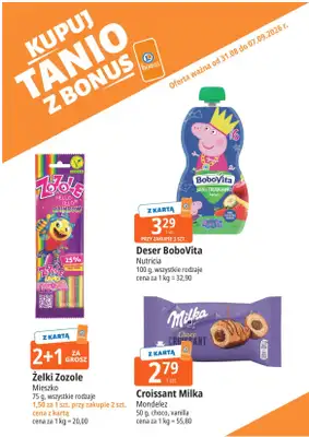 Leclerc - gazetka promocyjna Kupuj tanio z bonus od poniedziałku 31.08 do poniedziałku 07.09
