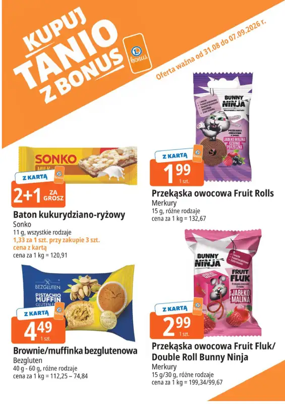 Leclerc - gazetka promocyjna Kupuj tanio z bonus od poniedziałku 31.08 do poniedziałku 07.09 - strona 3