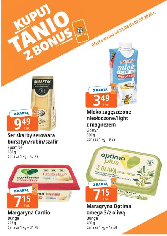 Leclerc - gazetka promocyjna Kupuj tanio z bonus od poniedziałku 31.08 do poniedziałku 07.09 - strona 7