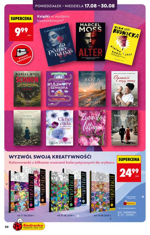 Biedronka - gazetka promocyjna Hity i inspiracje, od 17.08 od poniedziałku 17.08 do środy 02.09 - strona 28