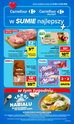 Carrefour - gazetka promocyjna Gazetka Carrefour od poniedziałku od poniedziałku 31.08 do soboty 05.09