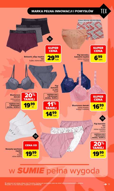 Carrefour - gazetka promocyjna Gazetka Zanosi się na świetne okazje od poniedziałku 31.08 do soboty 12.09 - strona 13