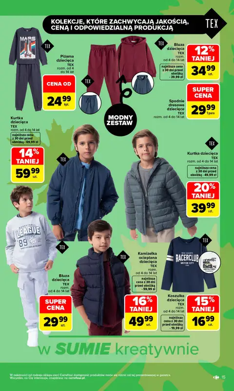 Carrefour - gazetka promocyjna Gazetka Zanosi się na świetne okazje od poniedziałku 31.08 do soboty 12.09 - strona 15