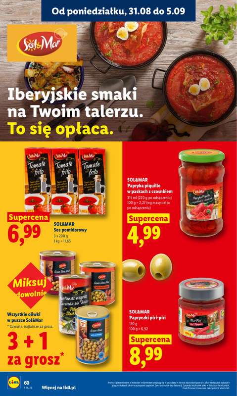 Lidl - gazetka promocyjna Oferta od poniedziałku od poniedziałku 31.08 do środy 02.09 - strona 60