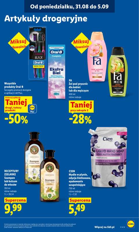 Lidl - gazetka promocyjna Oferta od poniedziałku od poniedziałku 31.08 do środy 02.09 - strona 81