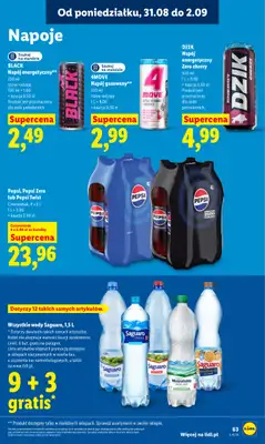 Lidl - gazetka promocyjna Oferta od poniedziałku od poniedziałku 31.08 do środy 02.09 - strona 63