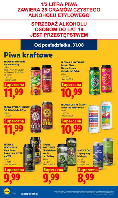 Lidl - gazetka promocyjna Oferta od poniedziałku od poniedziałku 31.08 do środy 02.09 - strona 68