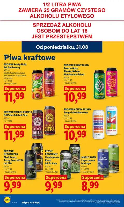 Lidl - gazetka promocyjna Oferta od poniedziałku od poniedziałku 31.08 do środy 02.09 - strona 68