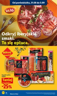 Lidl - gazetka promocyjna Oferta od poniedziałku od poniedziałku 31.08 do środy 02.09 - strona 56