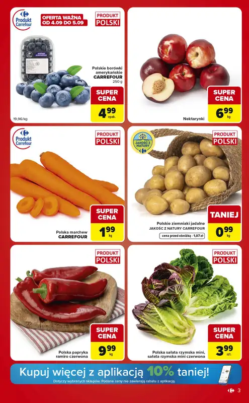 Carrefour Market - gazetka promocyjna Gazetka Ekspresowe zakupy od wtorku 01.09 do poniedziałku 07.09 - strona 3