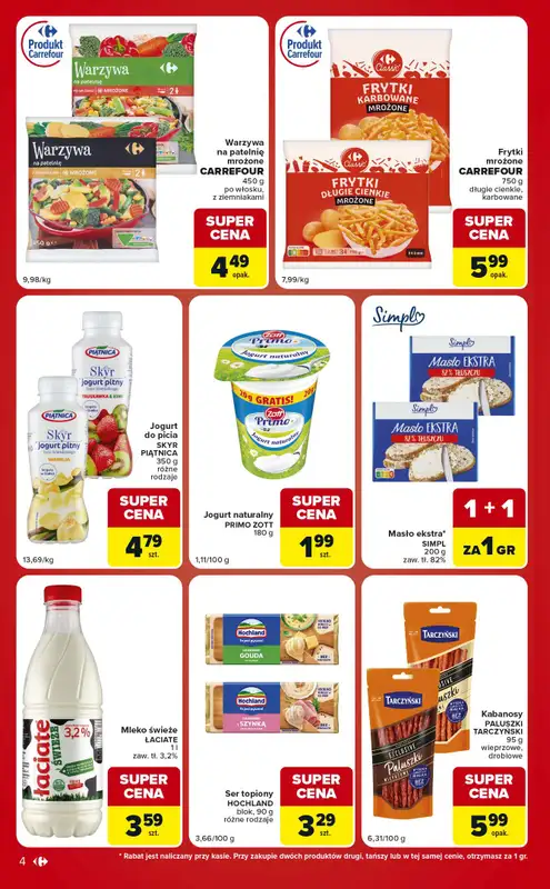 Carrefour Market - gazetka promocyjna Gazetka Ekspresowe zakupy od wtorku 01.09 do poniedziałku 07.09 - strona 4