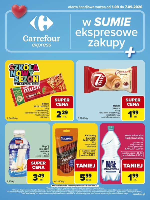 Carrefour Express - gazetka promocyjna Gazetka Express od wtorku 01.09 do poniedziałku 07.09 - strona 2