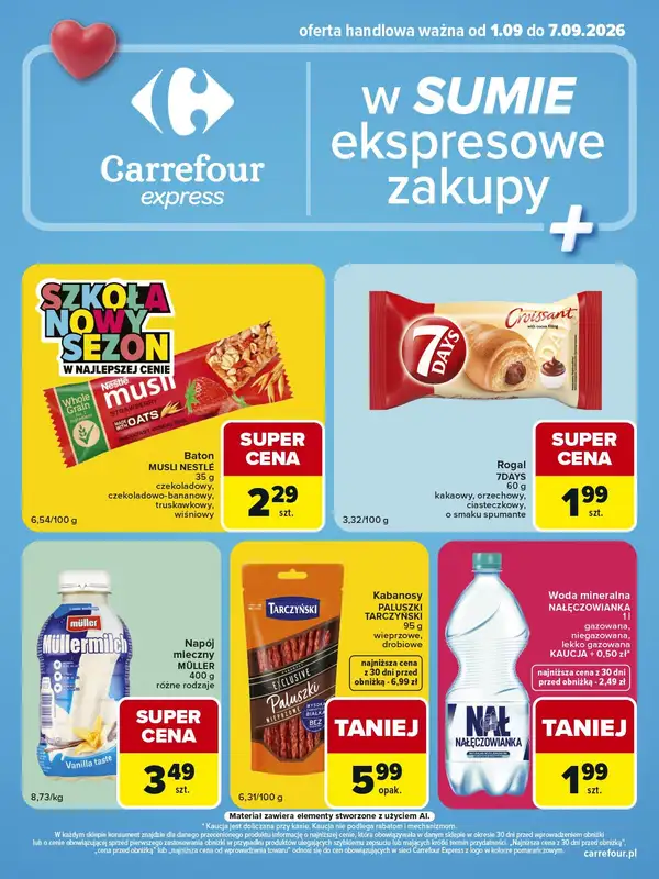 Carrefour Express - gazetka promocyjna Gazetka Express od wtorku 01.09 do poniedziałku 07.09 - strona 2