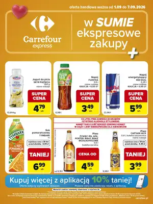 Carrefour Express - gazetka promocyjna Gazetka Express od wtorku 01.09 do poniedziałku 07.09