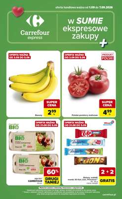 Carrefour Express - gazetka promocyjna Gazetka Express od wtorku 01.09 do poniedziałku 07.09