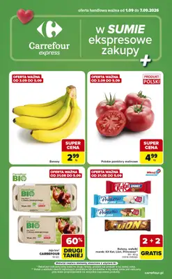 Carrefour Express - gazetka promocyjna Gazetka Express od wtorku 01.09 do poniedziałku 07.09