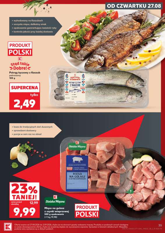 Kaufland - gazetka promocyjna Gazetka Tygodnia od czwartku 27.08 do środy 02.09 - strona 35