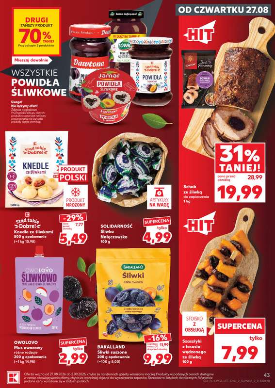 Kaufland - gazetka promocyjna Gazetka Tygodnia od czwartku 27.08 do środy 02.09 - strona 43