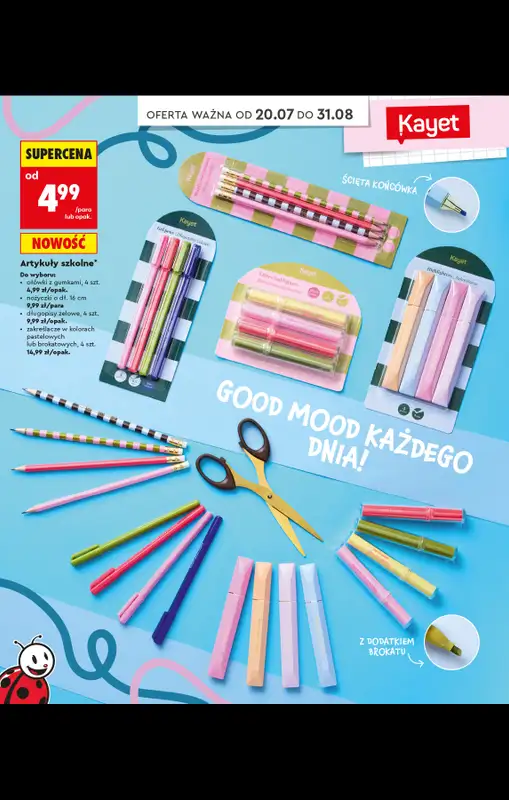 Biedronka - gazetka promocyjna Do Mojej szkoły idę od poniedziałku 20.07 do poniedziałku 31.08 - strona 38