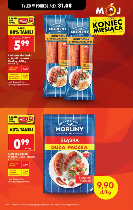 Biedronka - gazetka promocyjna Od poniedziałku od poniedziałku 31.08 do soboty 05.09 - strona 8