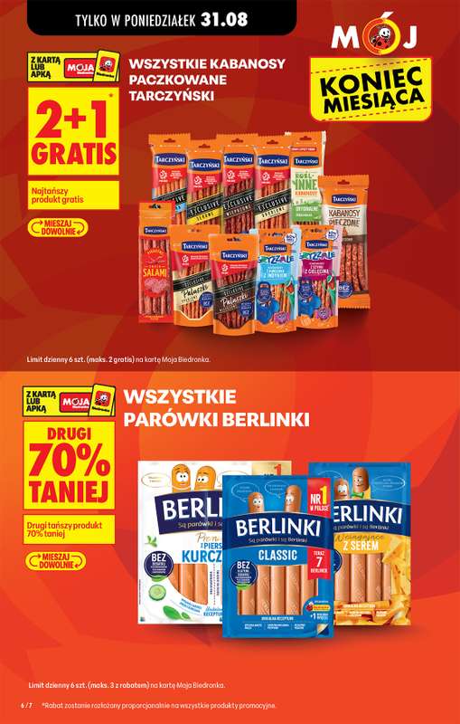 Biedronka - gazetka promocyjna Od poniedziałku od poniedziałku 31.08 do soboty 05.09 - strona 6