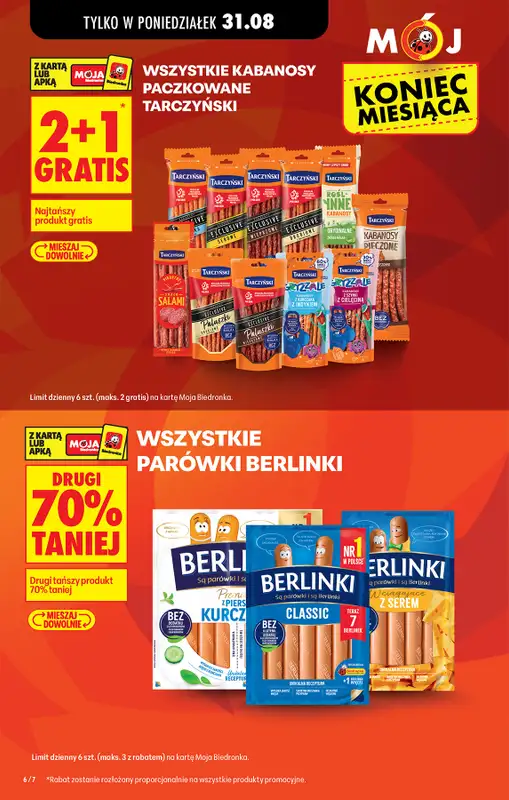 Biedronka - gazetka promocyjna Od poniedziałku od poniedziałku 31.08 do soboty 05.09 - strona 6