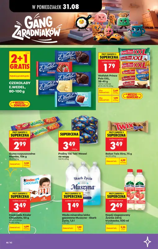 Biedronka - gazetka promocyjna Od poniedziałku od poniedziałku 31.08 do soboty 05.09 - strona 44
