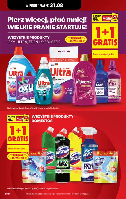 Biedronka - gazetka promocyjna Od poniedziałku od poniedziałku 31.08 do soboty 05.09 - strona 38